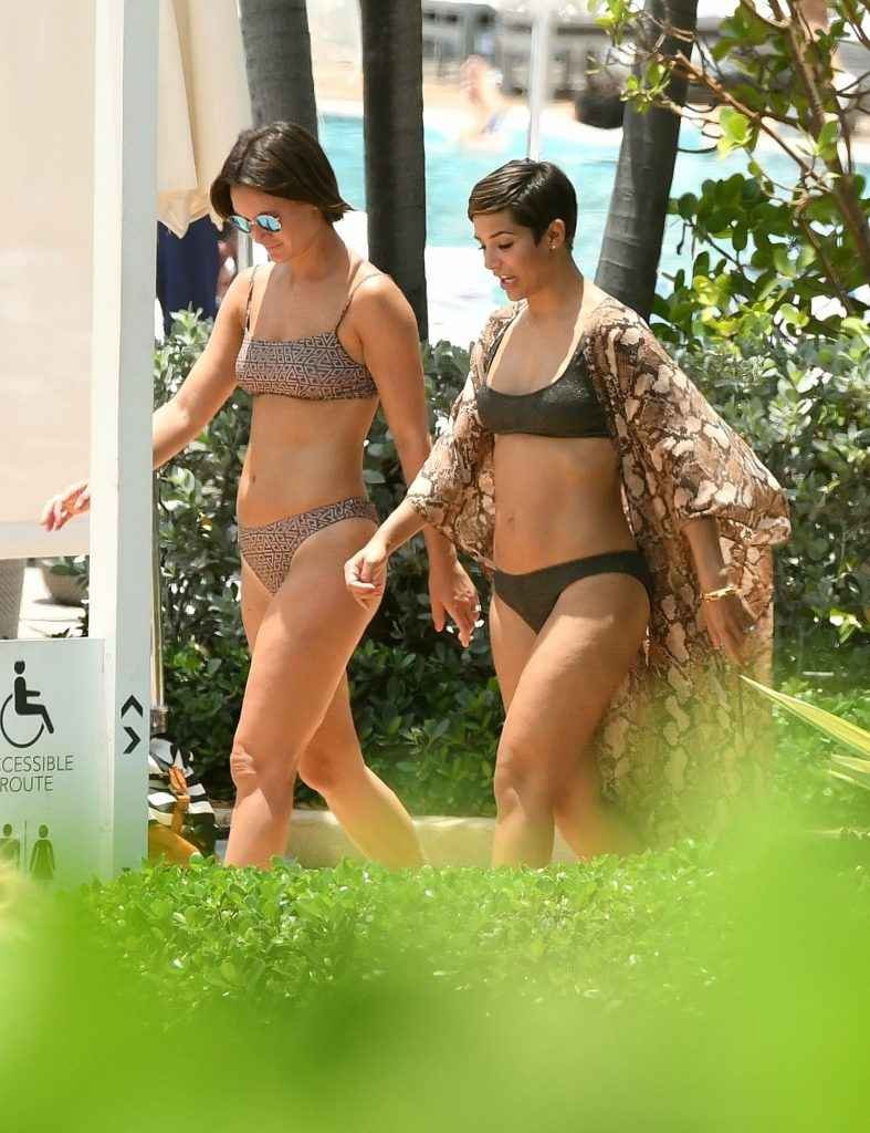 Frankie Bridge en bikini à Miami