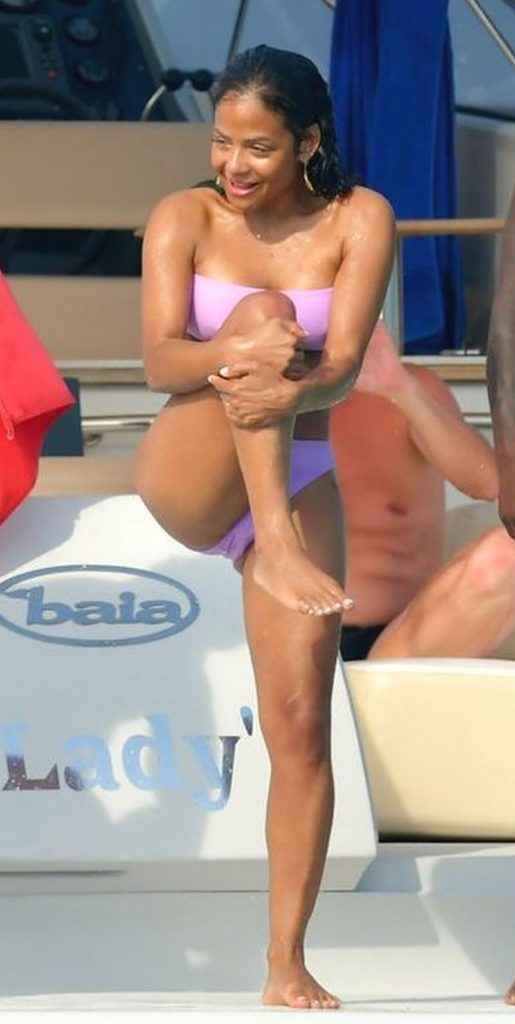 Christina Milian en bikini en France