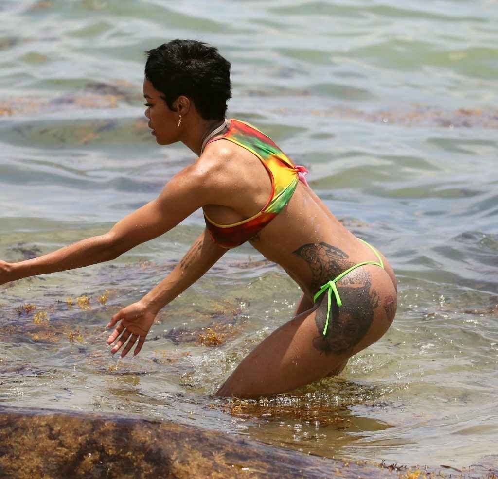 Teyana Taylor en bikini à Miami Beach