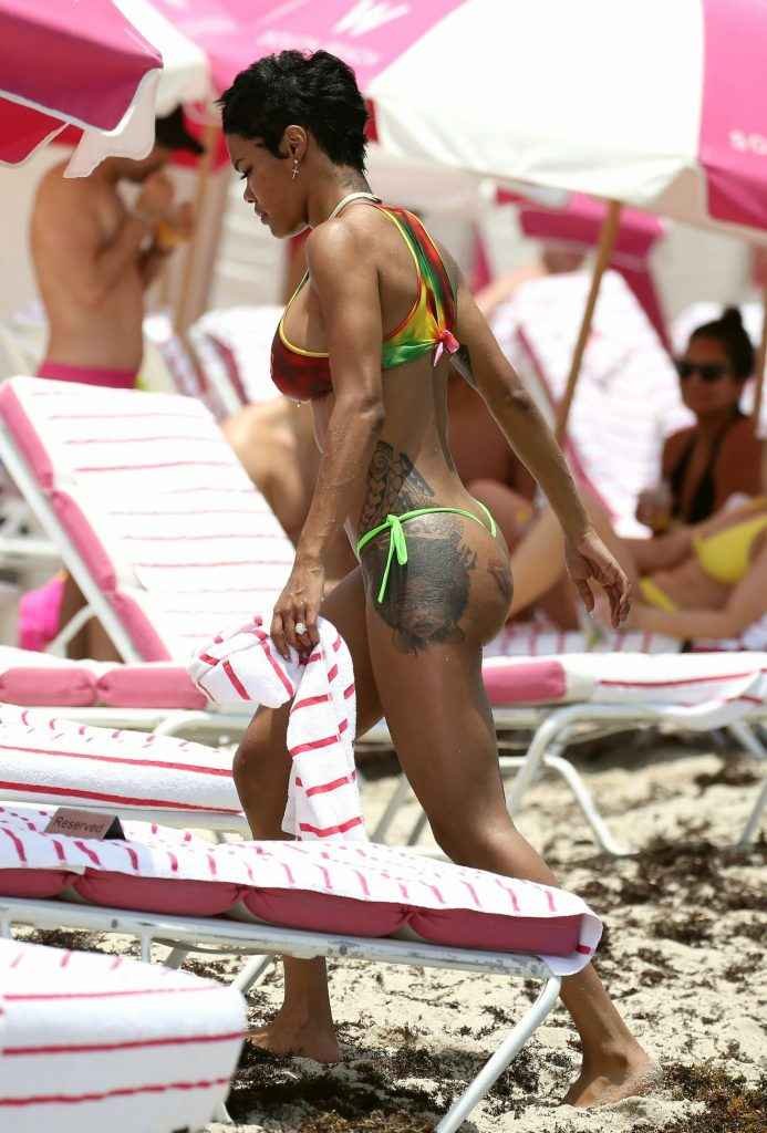 Teyana Taylor en bikini à Miami Beach