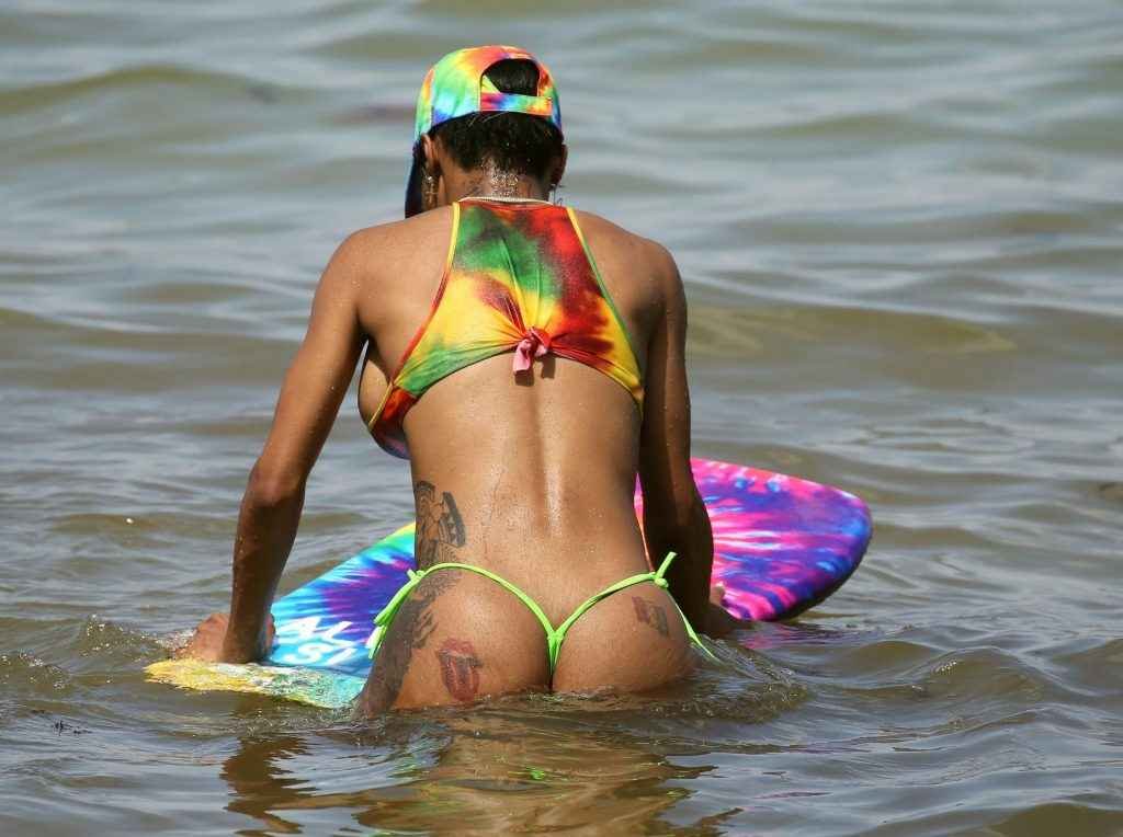 Teyana Taylor en bikini à Miami Beach