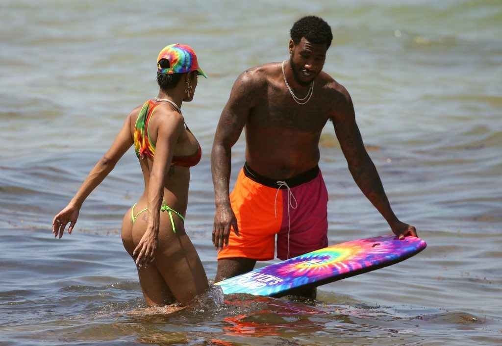 Teyana Taylor en bikini à Miami Beach