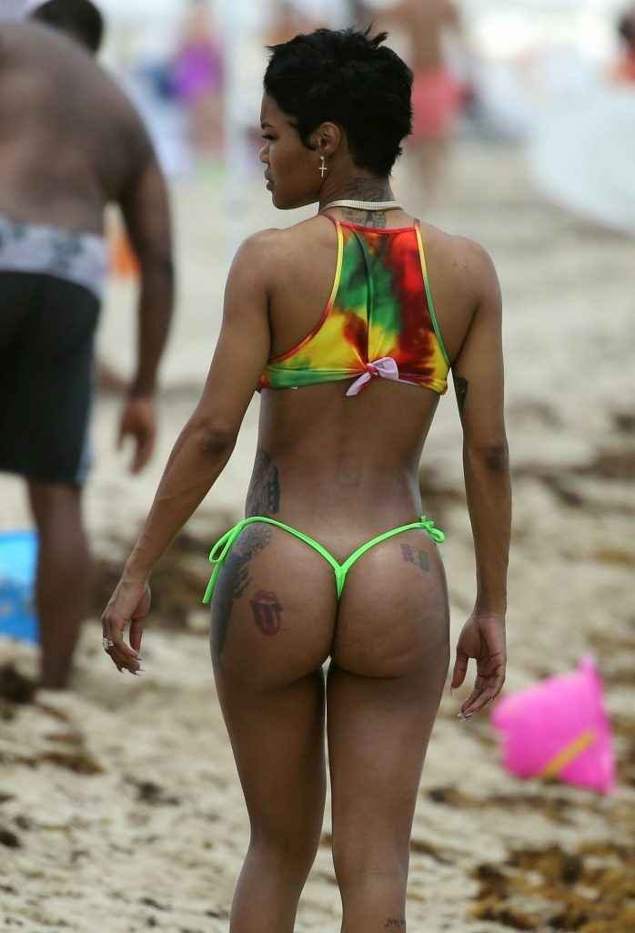 Teyana Taylor en bikini à Miami Beach