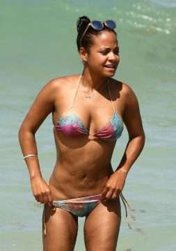 Christina Milian en bikini à Miami