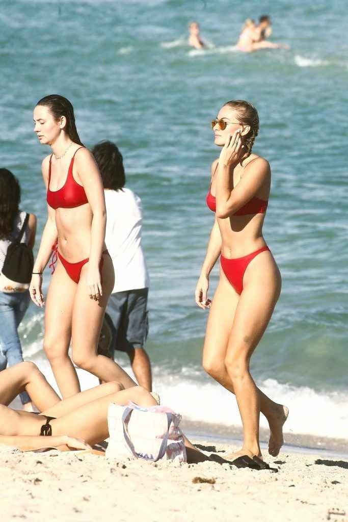 Lauren Ashley et Selena Weber en bikini à Miami