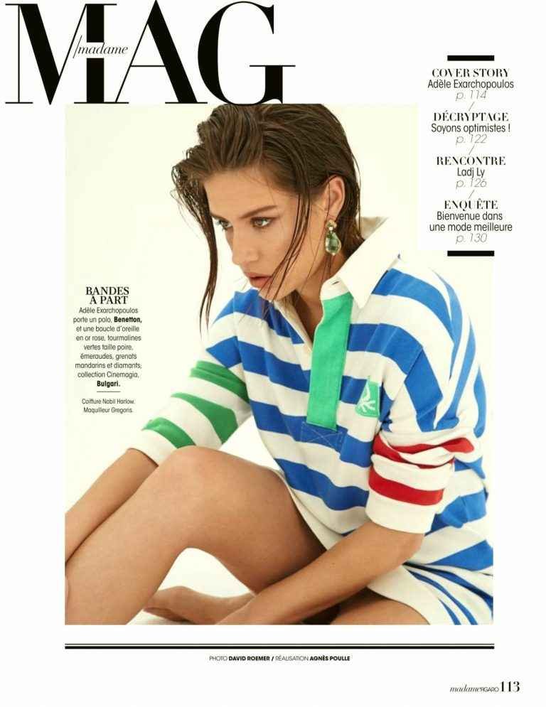 Adèle Exarchopoulos pose dans Madame Figaro