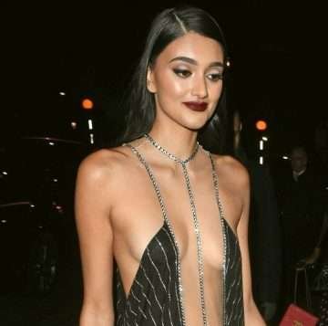 Neelam Gill sexy dans sa robe ouverte aux Fashion Awards