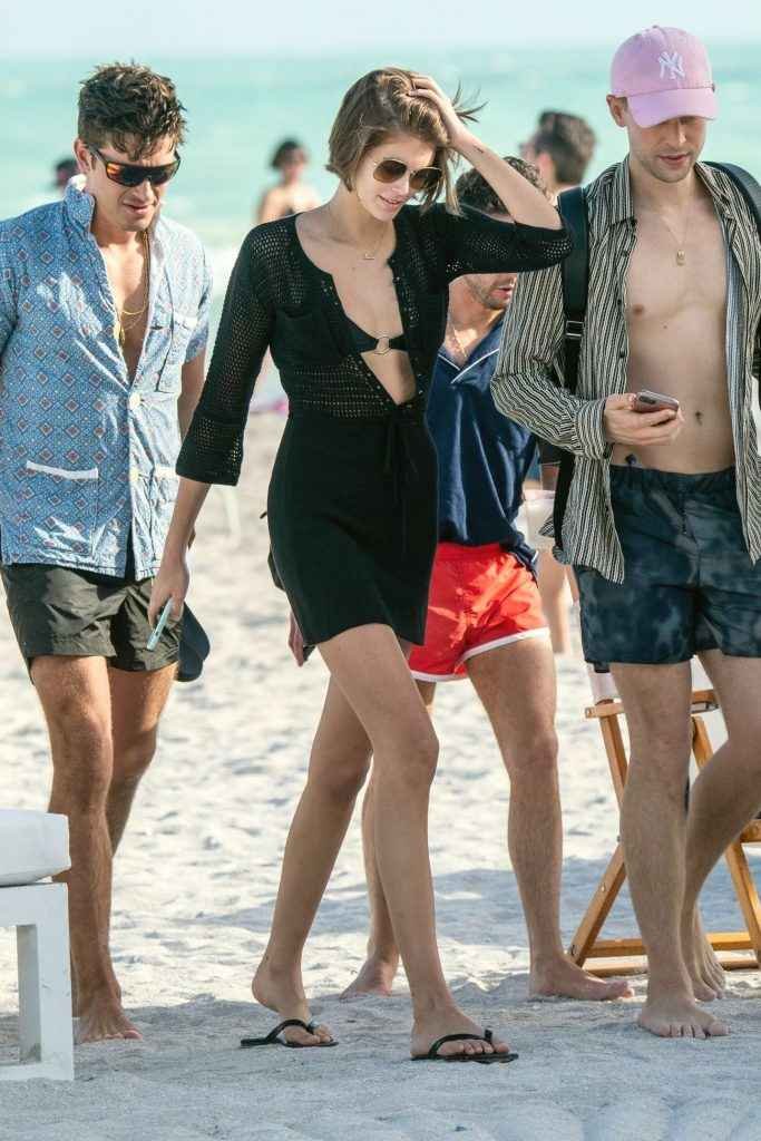 Kaia Gerber en bikini à Miami