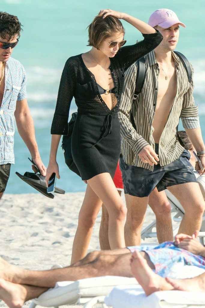 Kaia Gerber en bikini à Miami