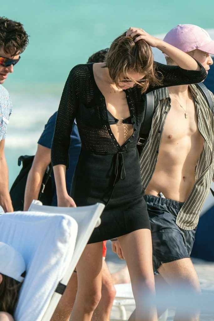 Kaia Gerber en bikini à Miami