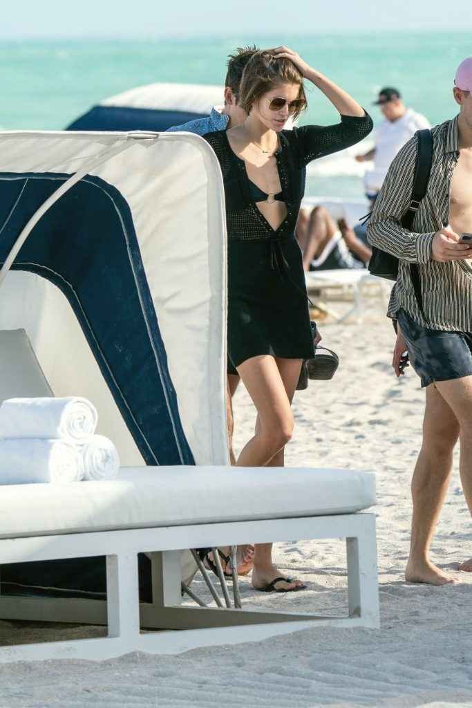 Kaia Gerber en bikini à Miami