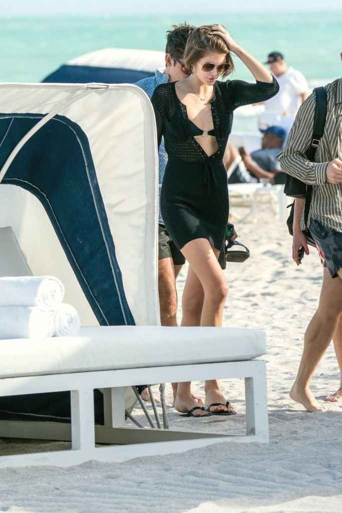 Kaia Gerber en bikini à Miami