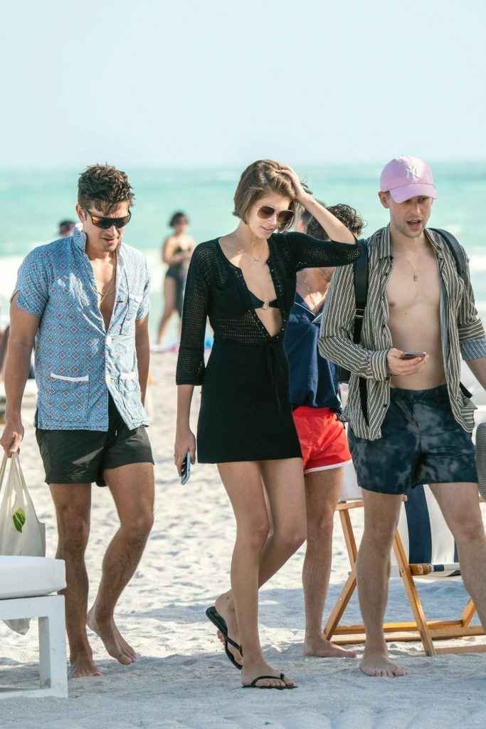 Kaia Gerber en bikini à Miami