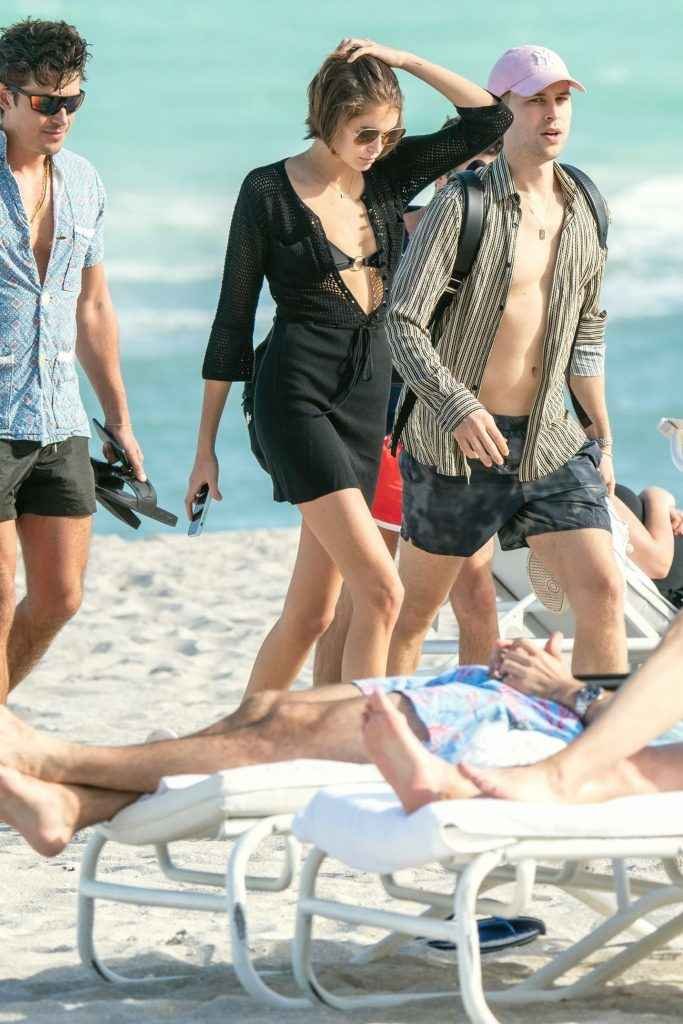 Kaia Gerber en bikini à Miami