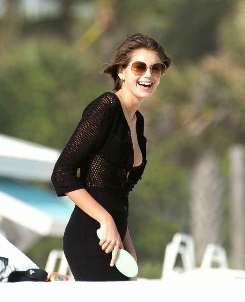 Kaia Gerber en bikini à Miami