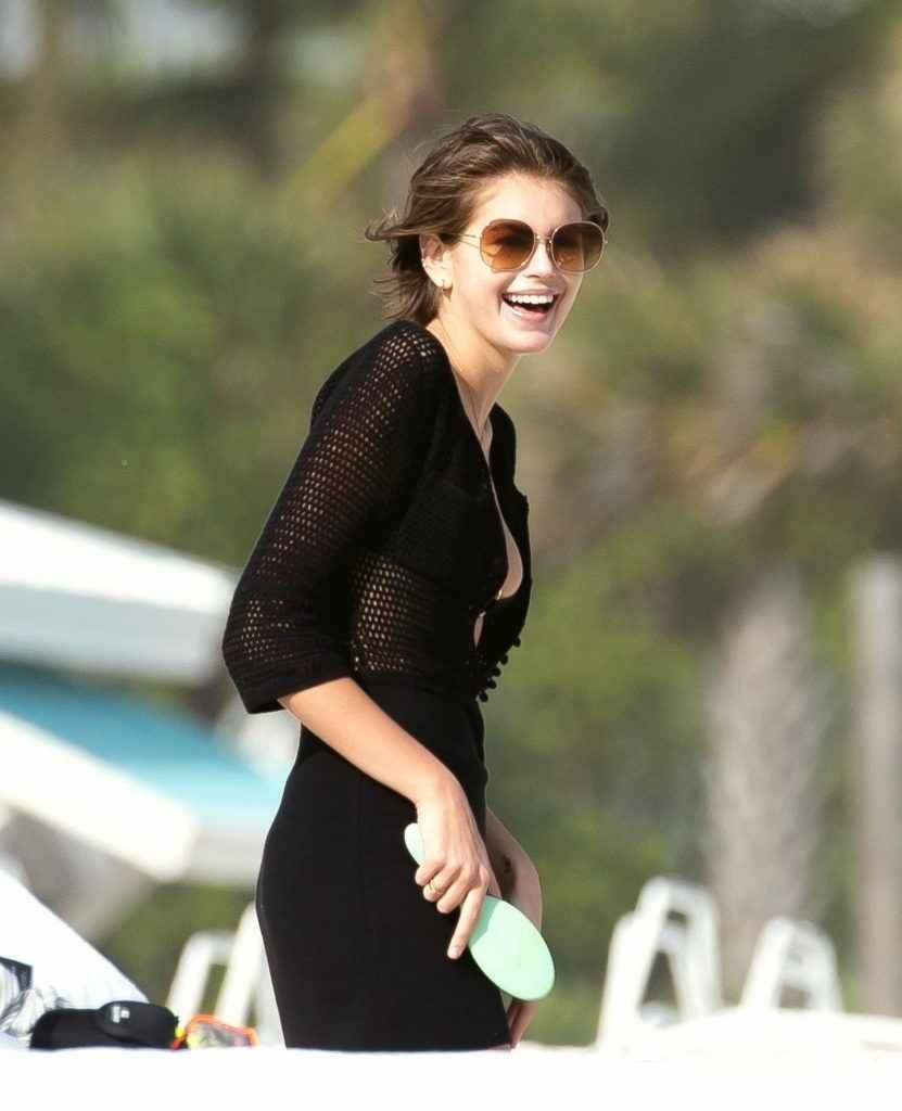 Kaia Gerber en bikini à Miami