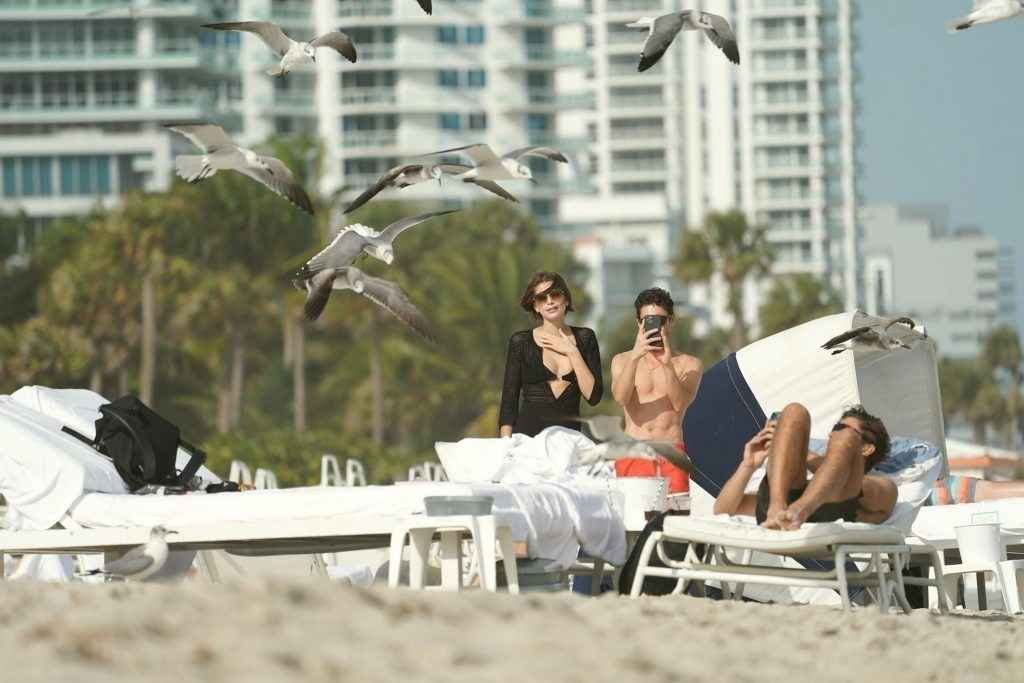 Kaia Gerber en bikini à Miami