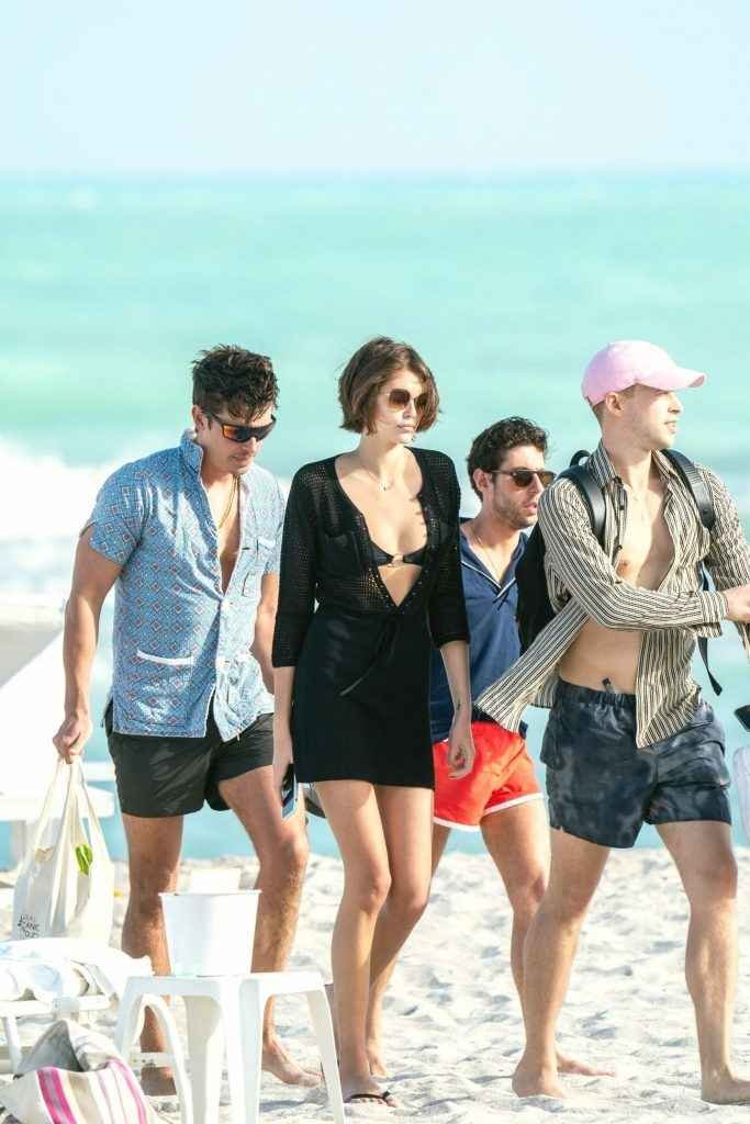 Kaia Gerber en bikini à Miami