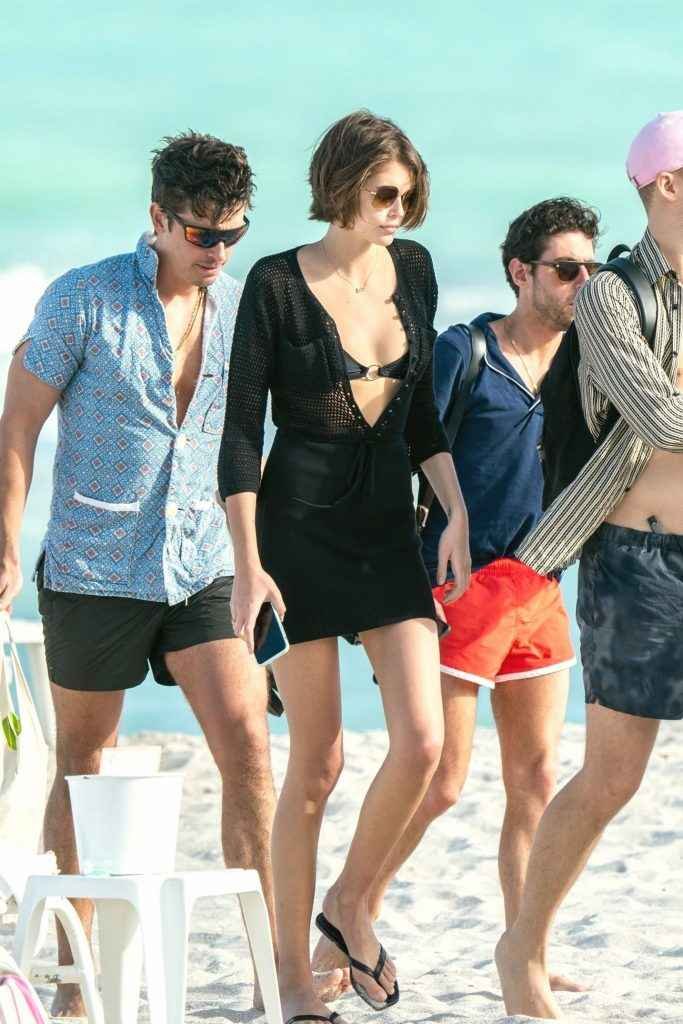 Kaia Gerber en bikini à Miami