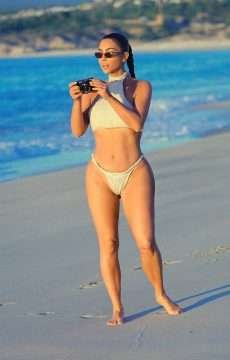 Kim Kardashian en bikini au Mexique