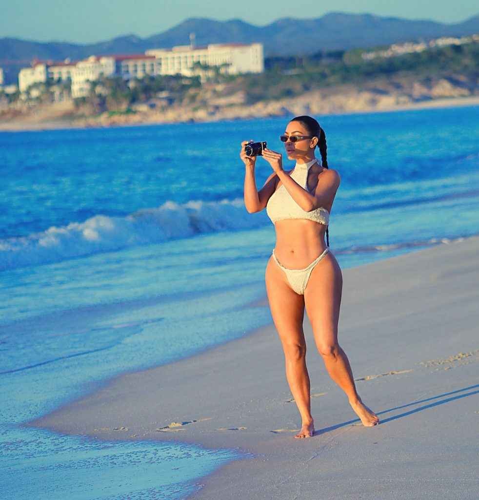 Kim Kardashian en bikini au Mexique