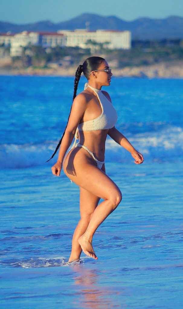 Kim Kardashian en bikini au Mexique