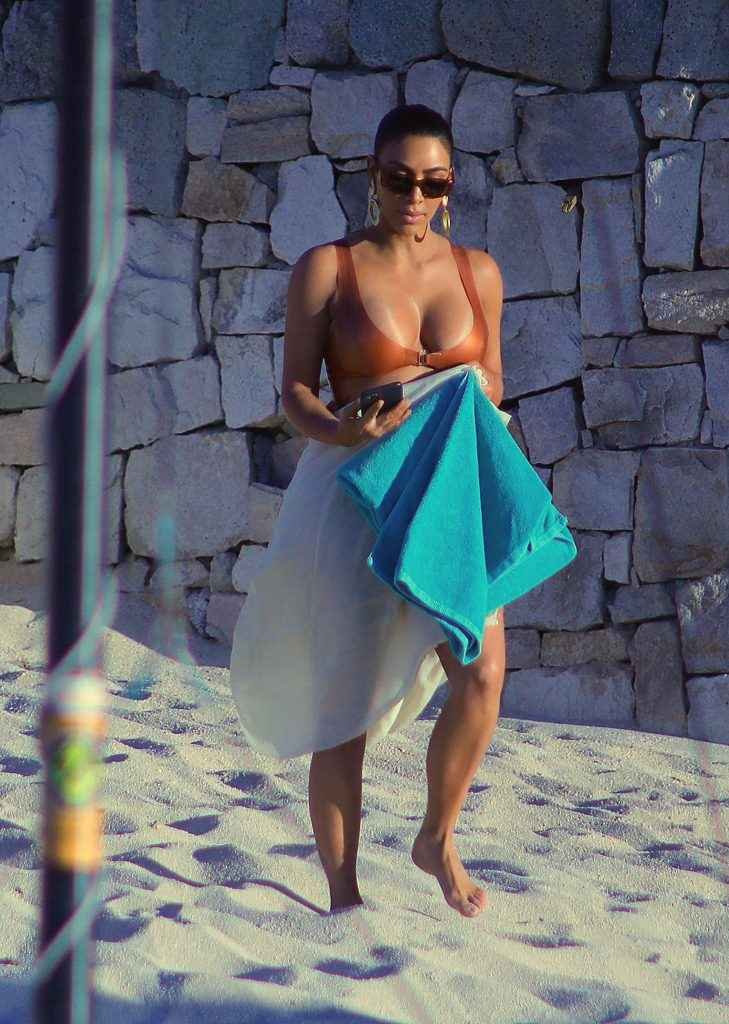 Kim Kardashian en bikini au Mexique