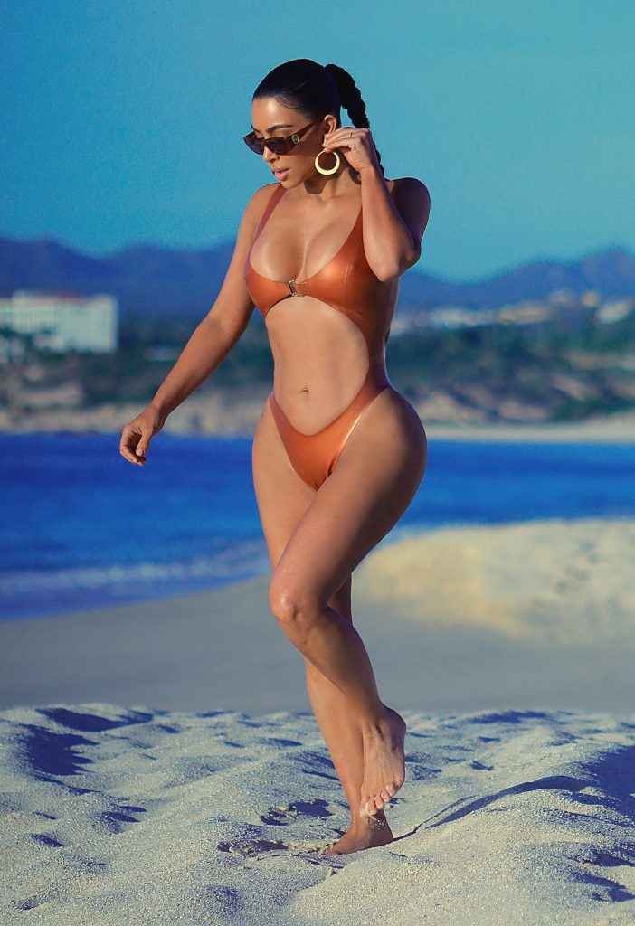 Kim Kardashian en bikini au Mexique