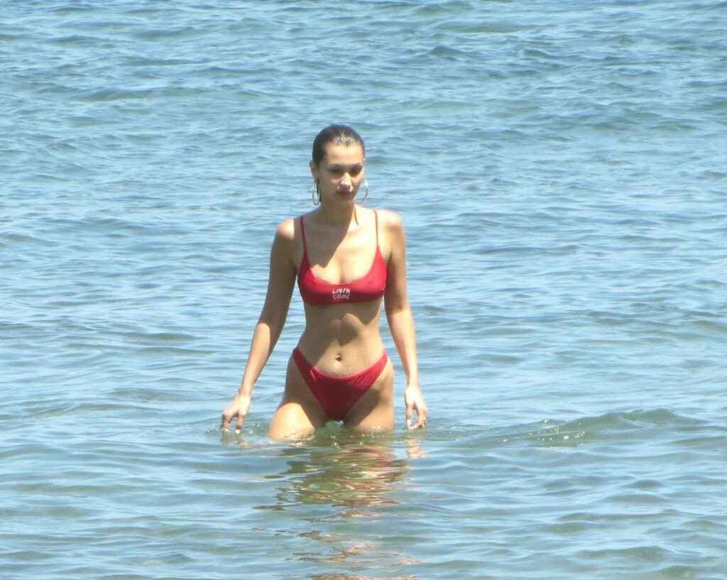 Bella Hadid en bikini à Malibu