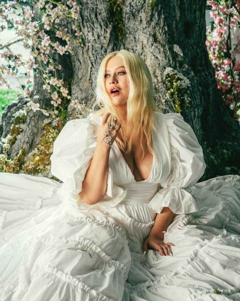 Christina Aguilera ouvre le décolleté sur ses gros seins