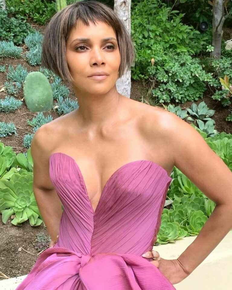 Halle Berry exhibe son décolleté aux Academy Awards