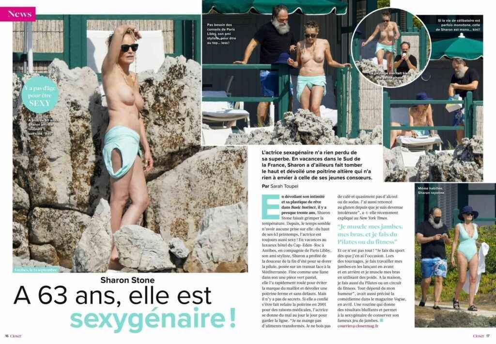 Sharon Stone seins nus en France