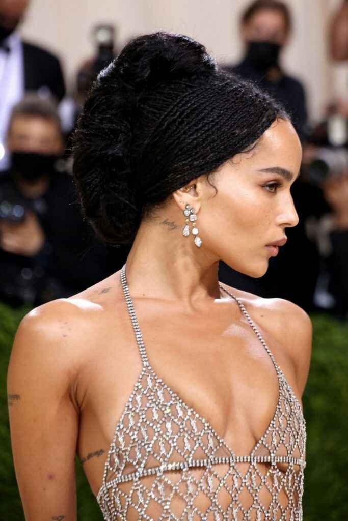 Zoe Kravitz dans une robe transparente