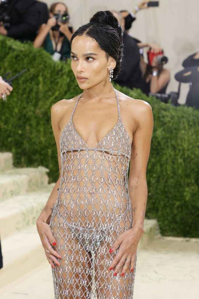 Zoe Kravitz dans une robe transparente