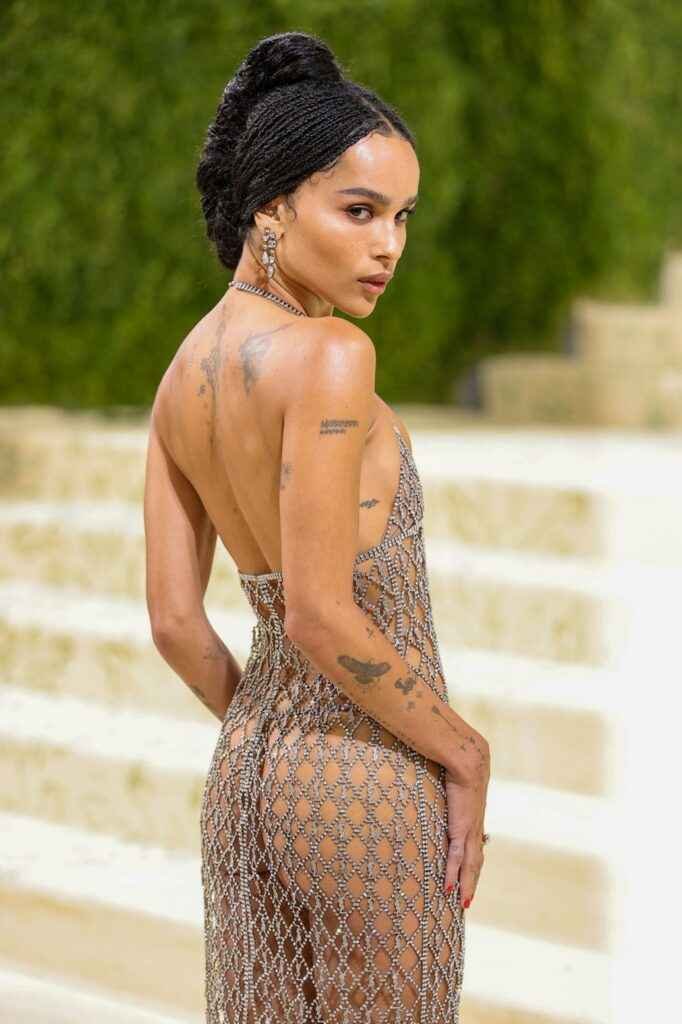 Zoe Kravitz dans une robe transparente