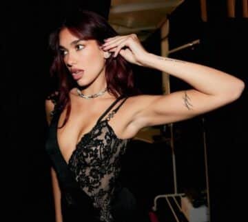 Dua Lipa en tenue sexy